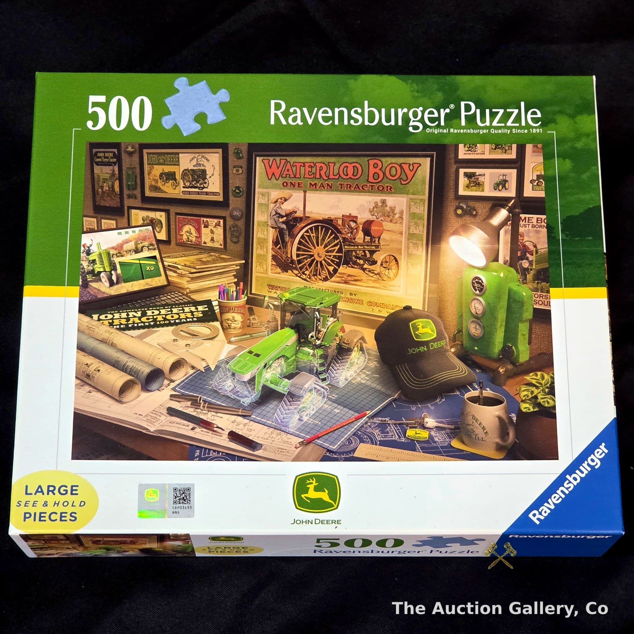 Ravensburger John Deere Work Desk 500-Piece Puzzle, Sealed