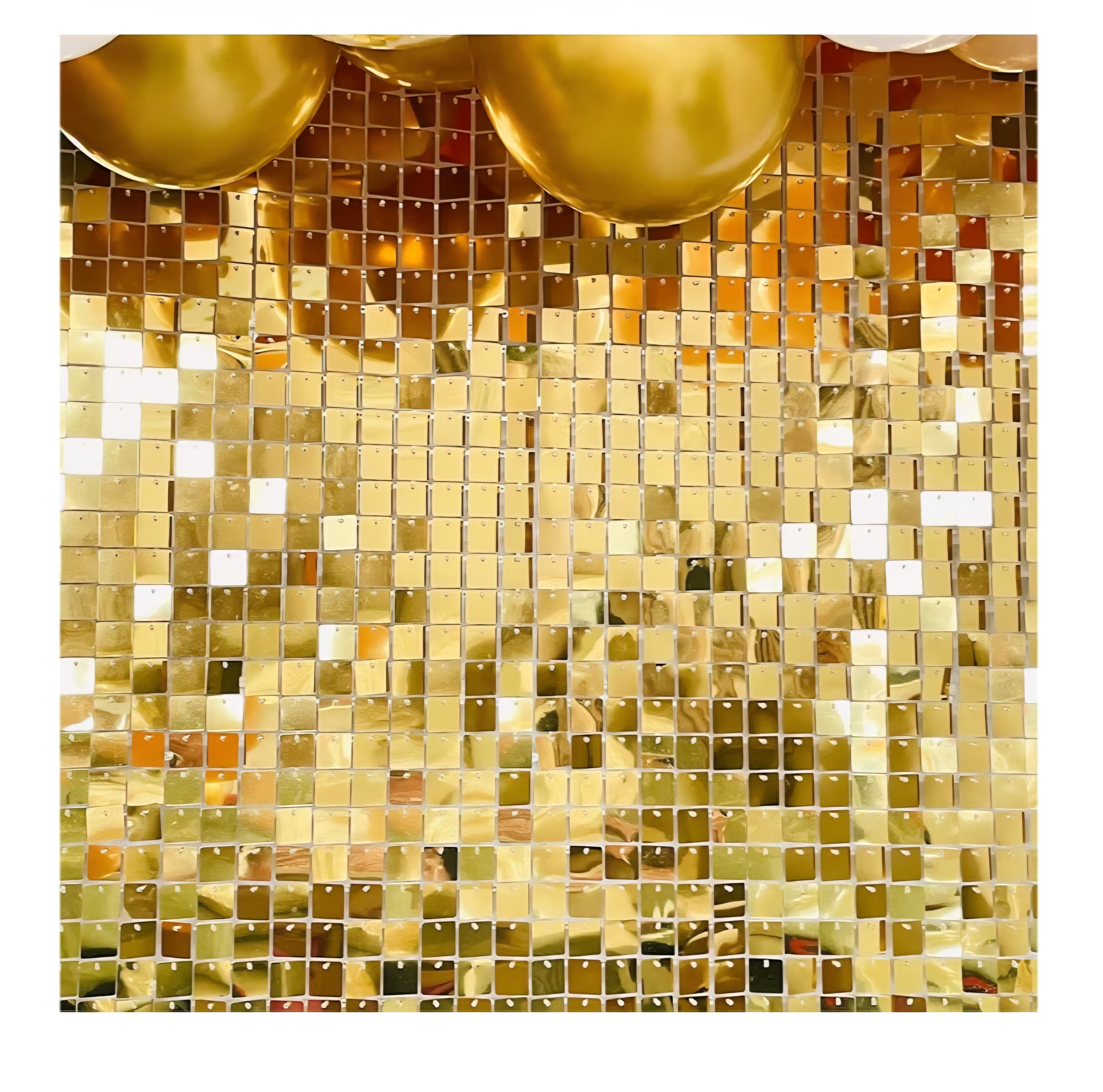 24pc Gold Shimmer Wall Panels - Interlocking Tiles