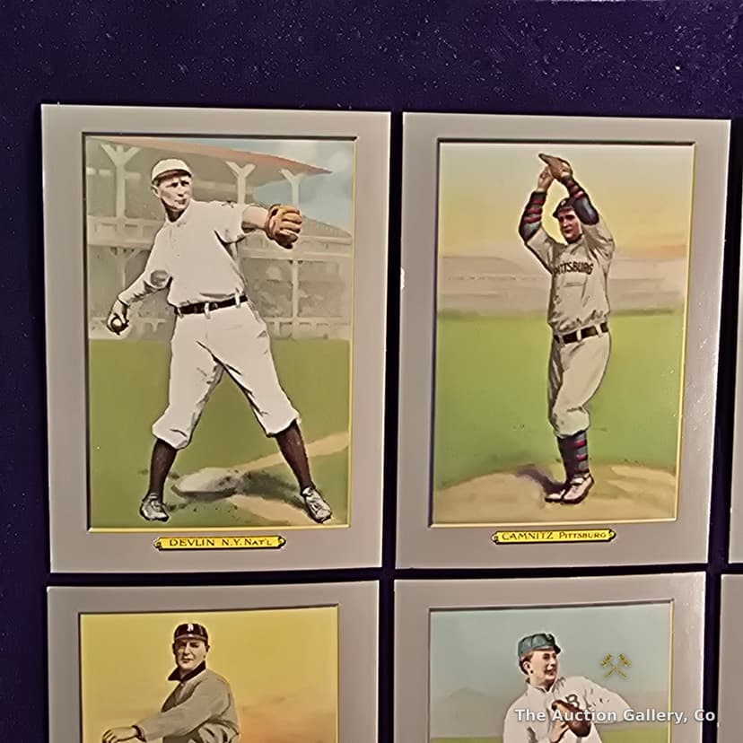 Turkey Red Cabinet Cards, Lot of 11 โ Circa 1911 Baseball Reprints โ photo 2