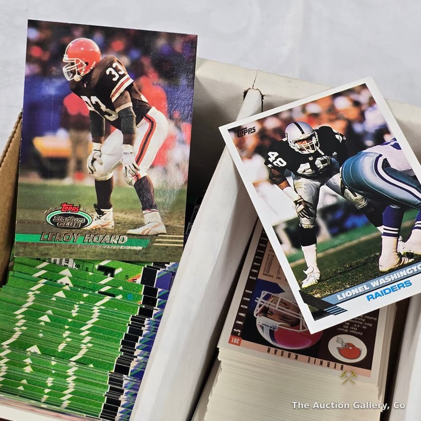 1992โ1993 Topps NFL Football Cards, Large Box Lot โ photo 6