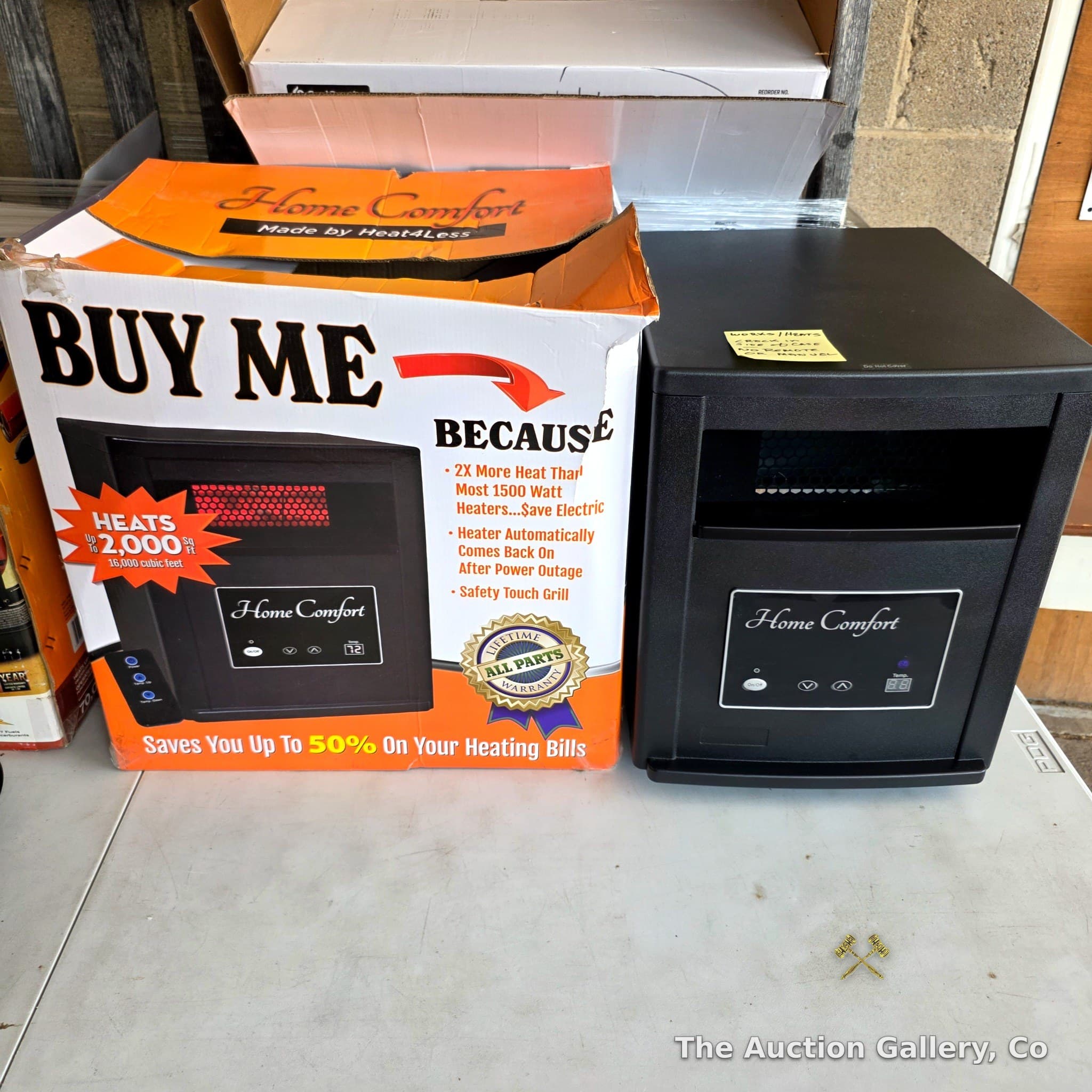 Home Comfort by Heat4Less Infrared Space Heater with Box