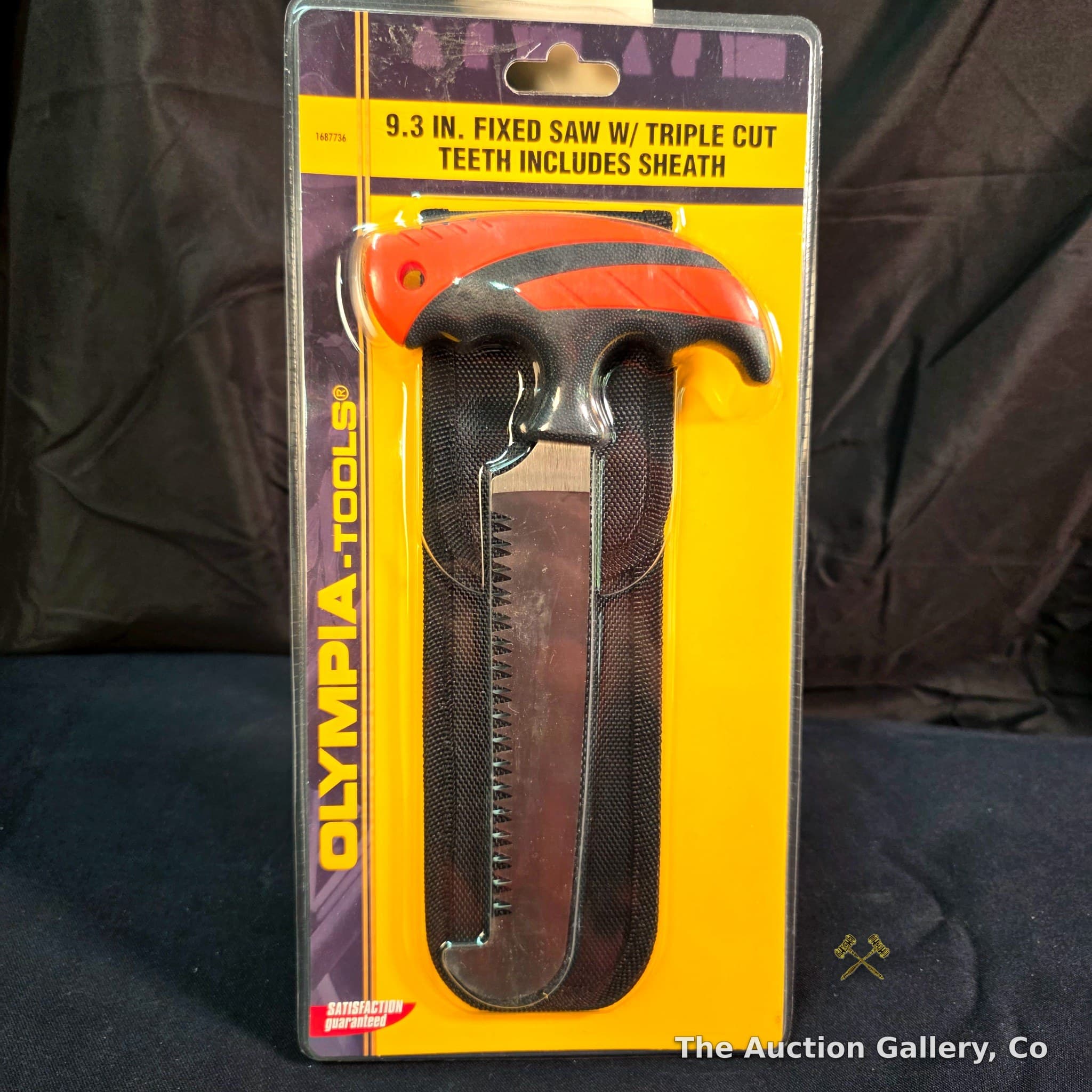 Olympia Tools 9.3" Fixed Saw with Triple Cut Teeth & Sheath, New