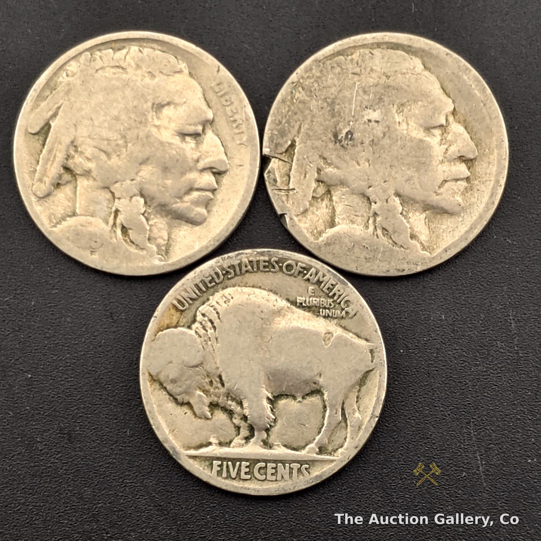 Buffalo Nickel Lot of 3, Circulated