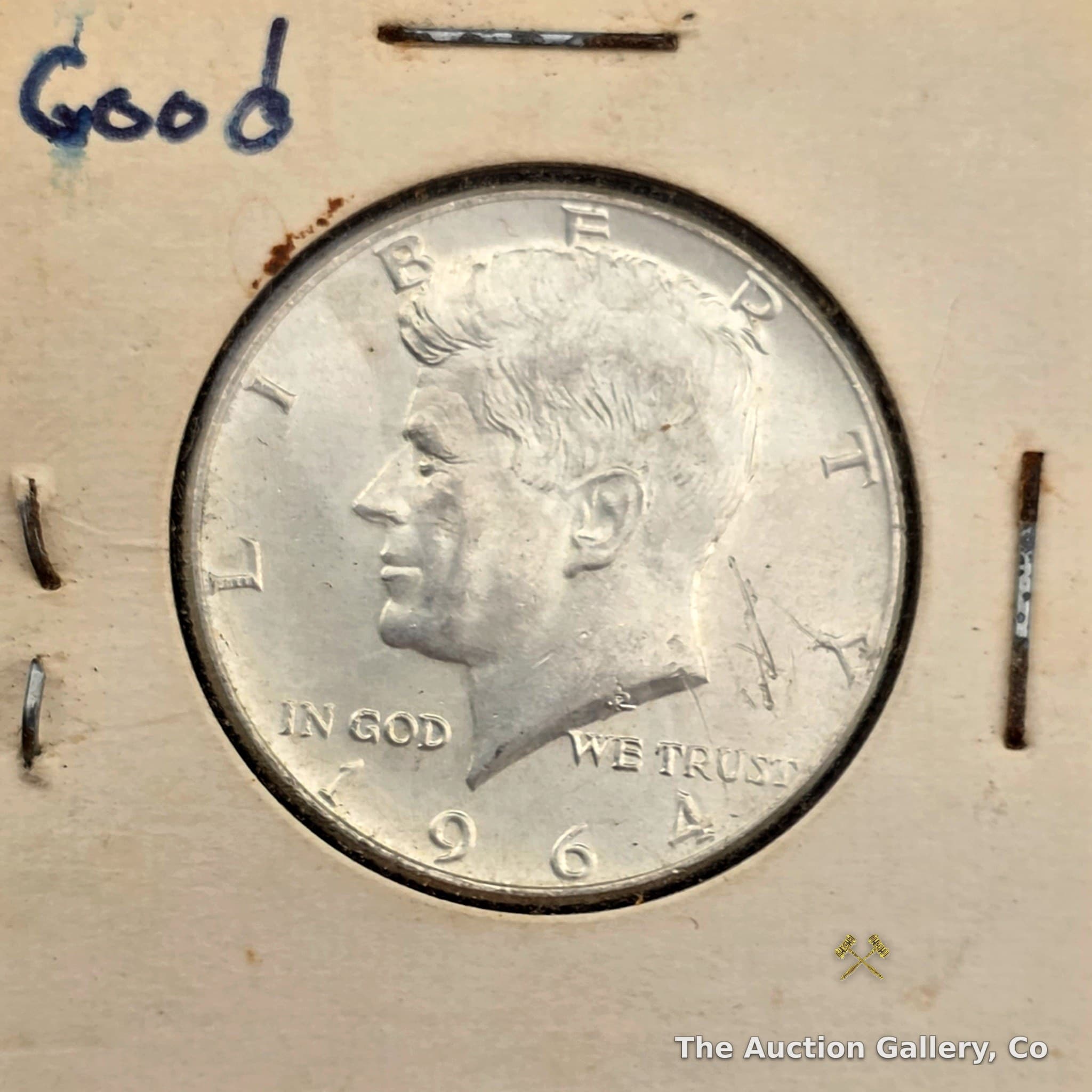 1964 Kennedy Half Dollar, 90% Silver