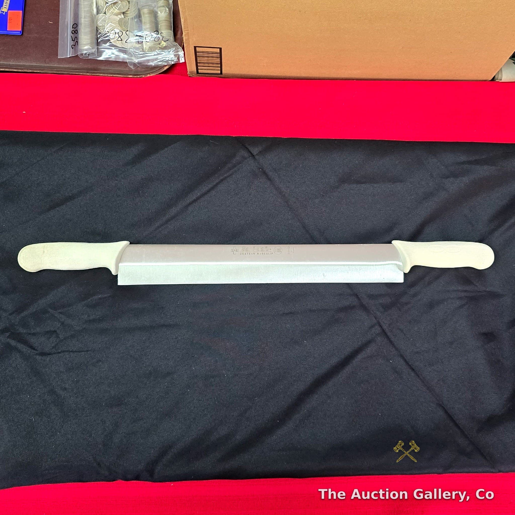 Dexter Russell Sani-Safe Double-Handle Cheese Knife, 15.5" Blade