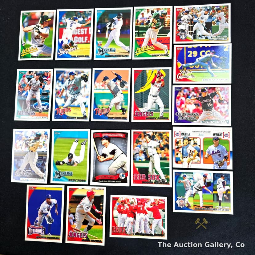 2010 Topps Baseball Cards, Lot of 20
