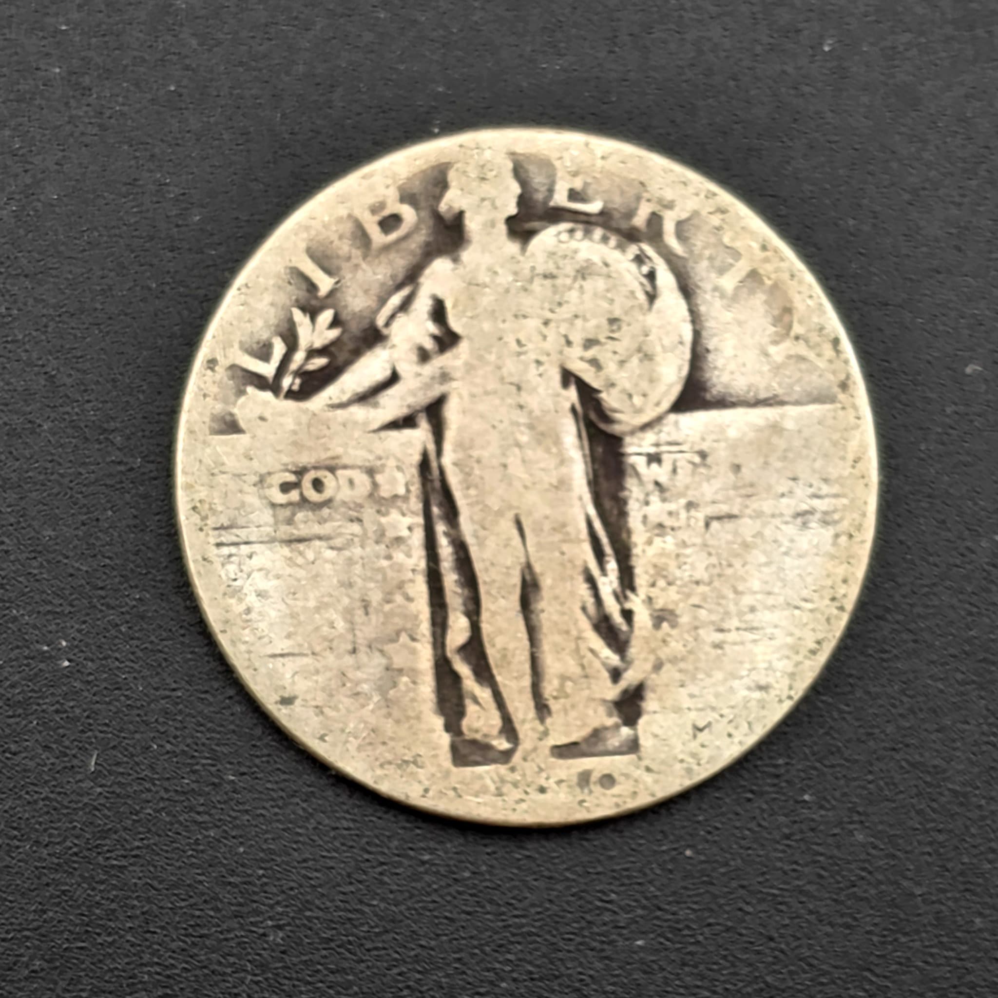 Standing Liberty Silver Quarter, Date Worn — 90% Silver