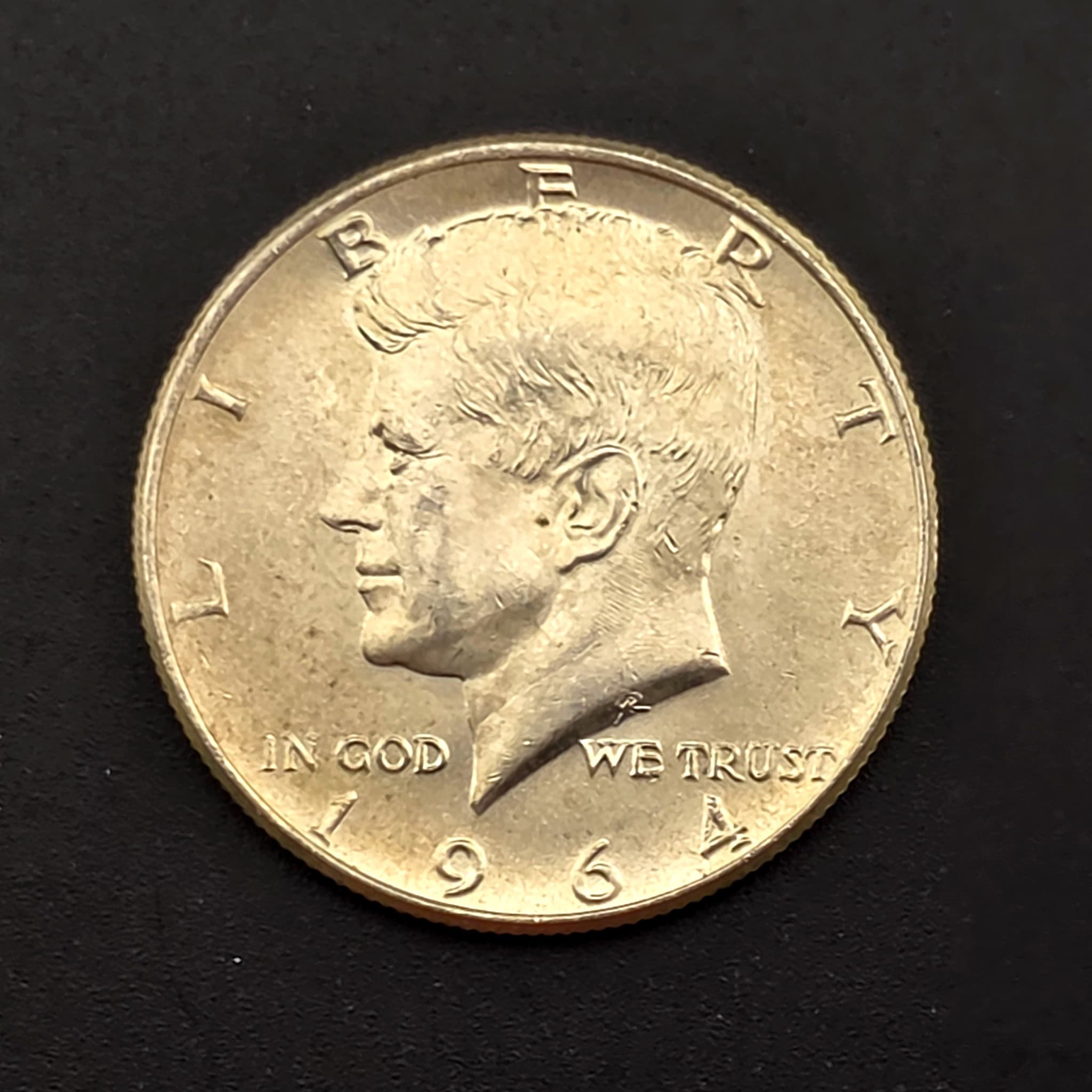 1964 Kennedy Half Dollar, 90% Silver