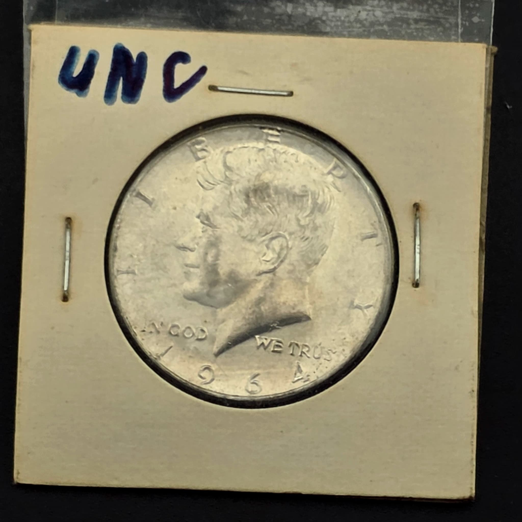 1964 Kennedy Half Dollar, 90% Silver, UNC