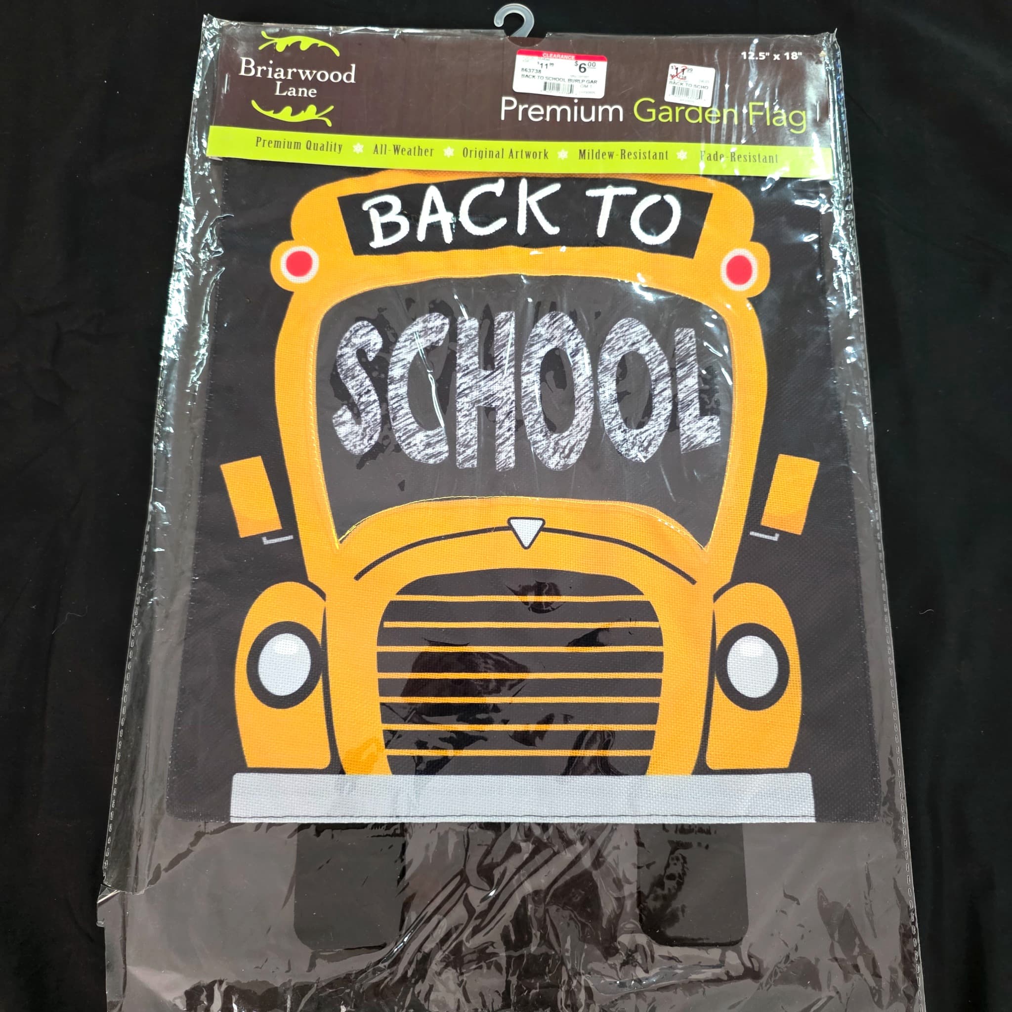 Briarwood Lane Back to School Garden Flag, 12.5x18"