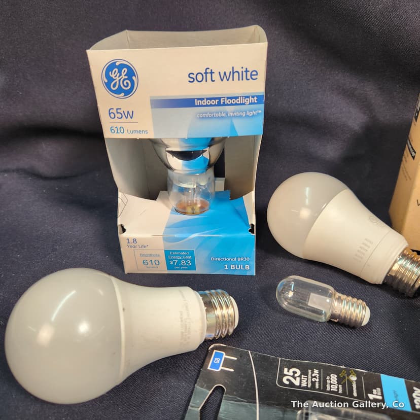 Mixed Light Bulb Lot, 18 Pieces โ GE, Bulbrite, Feit, Halco โ photo 2