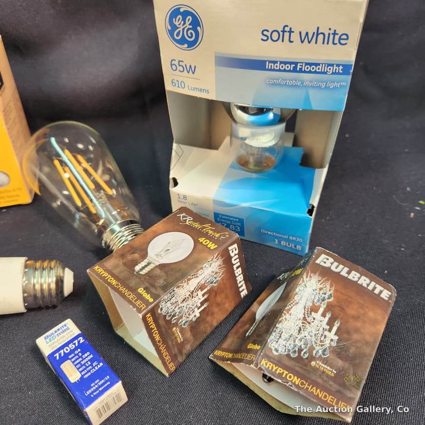 Mixed Light Bulb Lot, 18 Pieces โ GE, Bulbrite, Feit, Halco โ photo 4