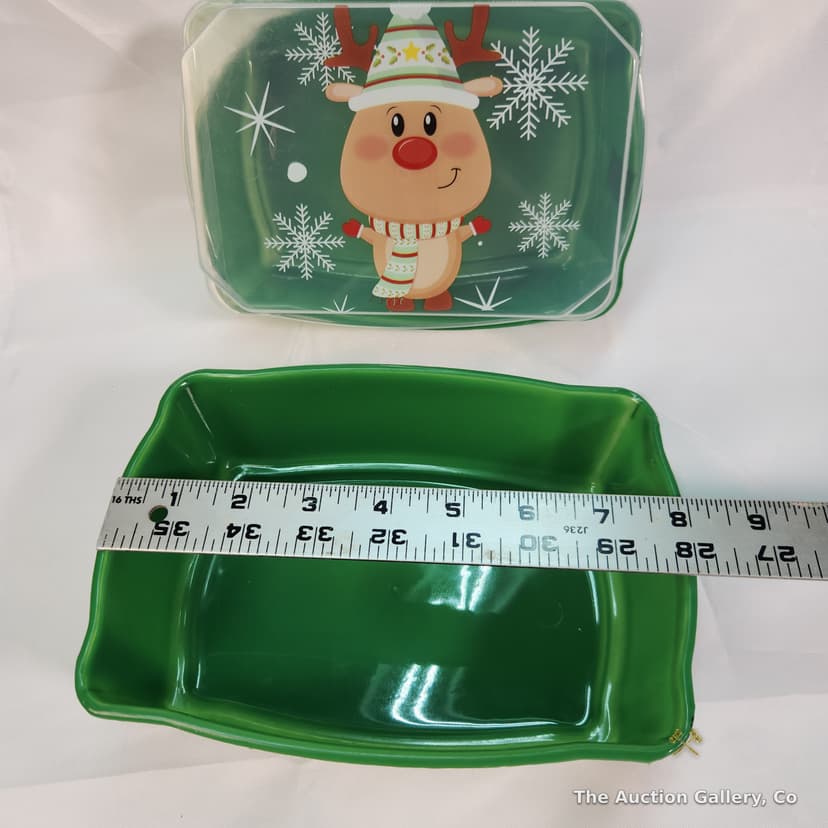 Christmas Holiday Plastic Lidded Containers, Set of 6 β photo 6