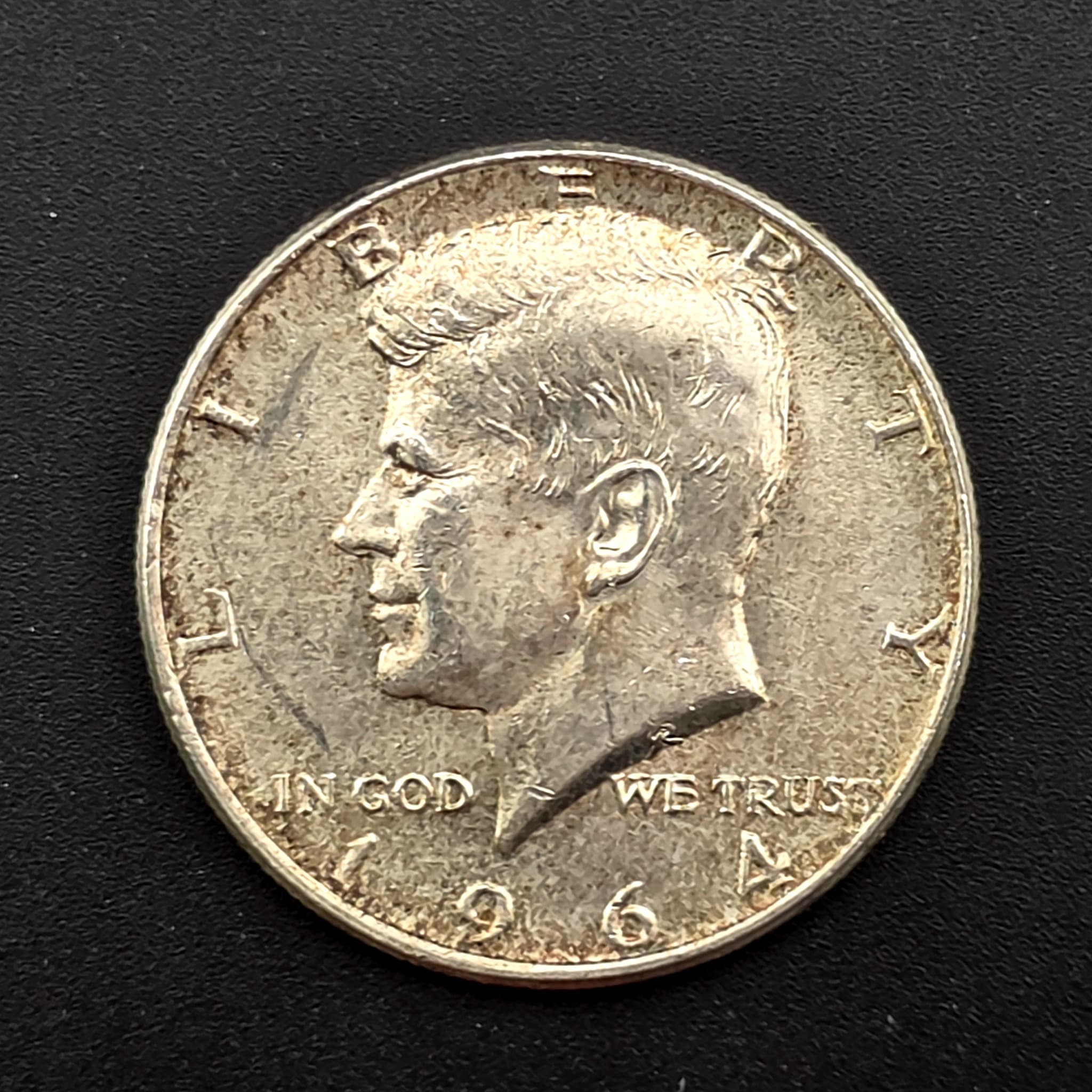 1964 Kennedy Half Dollar, 90% Silver