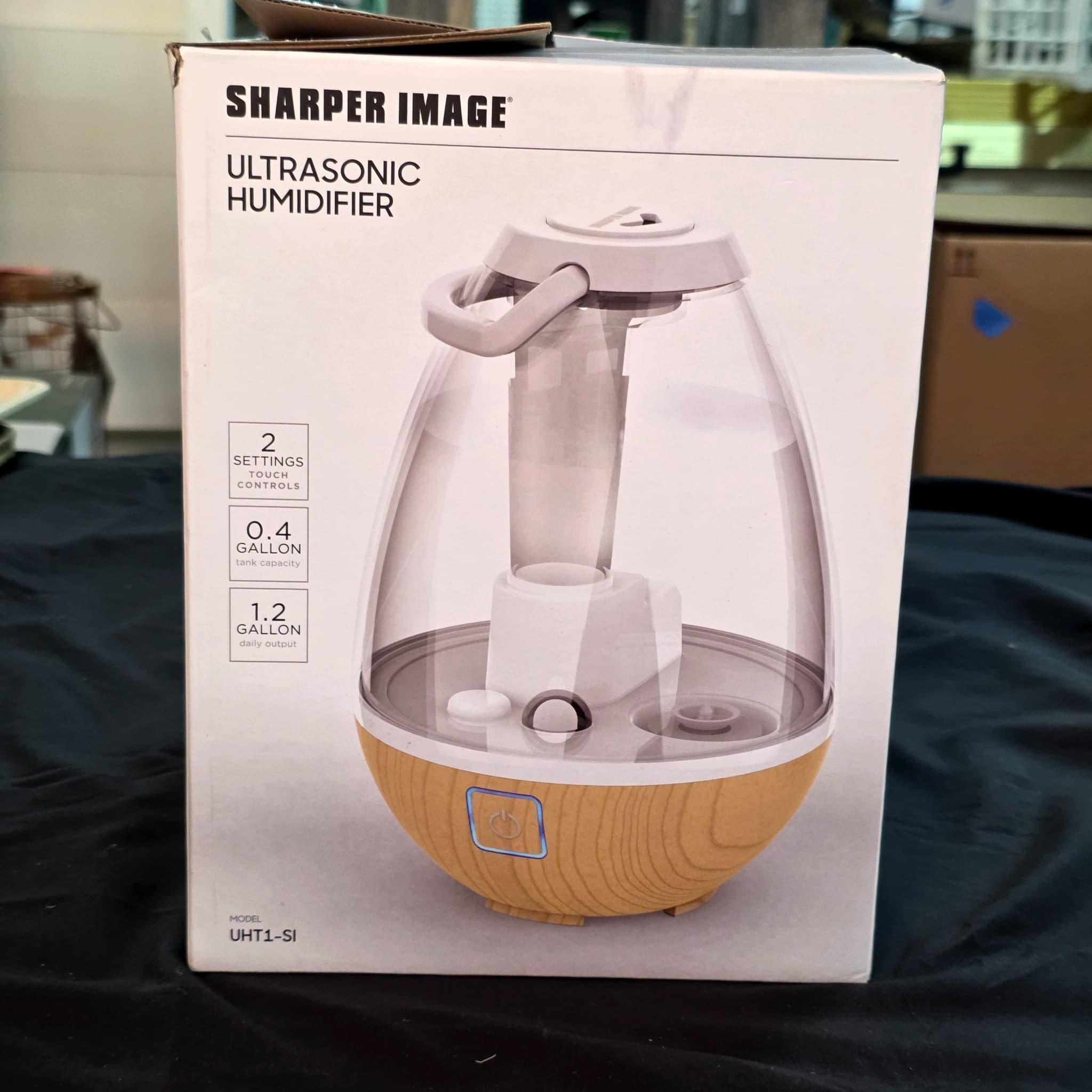 Sharper Image Ultrasonic Humidifier, 0.4 Gallon, New