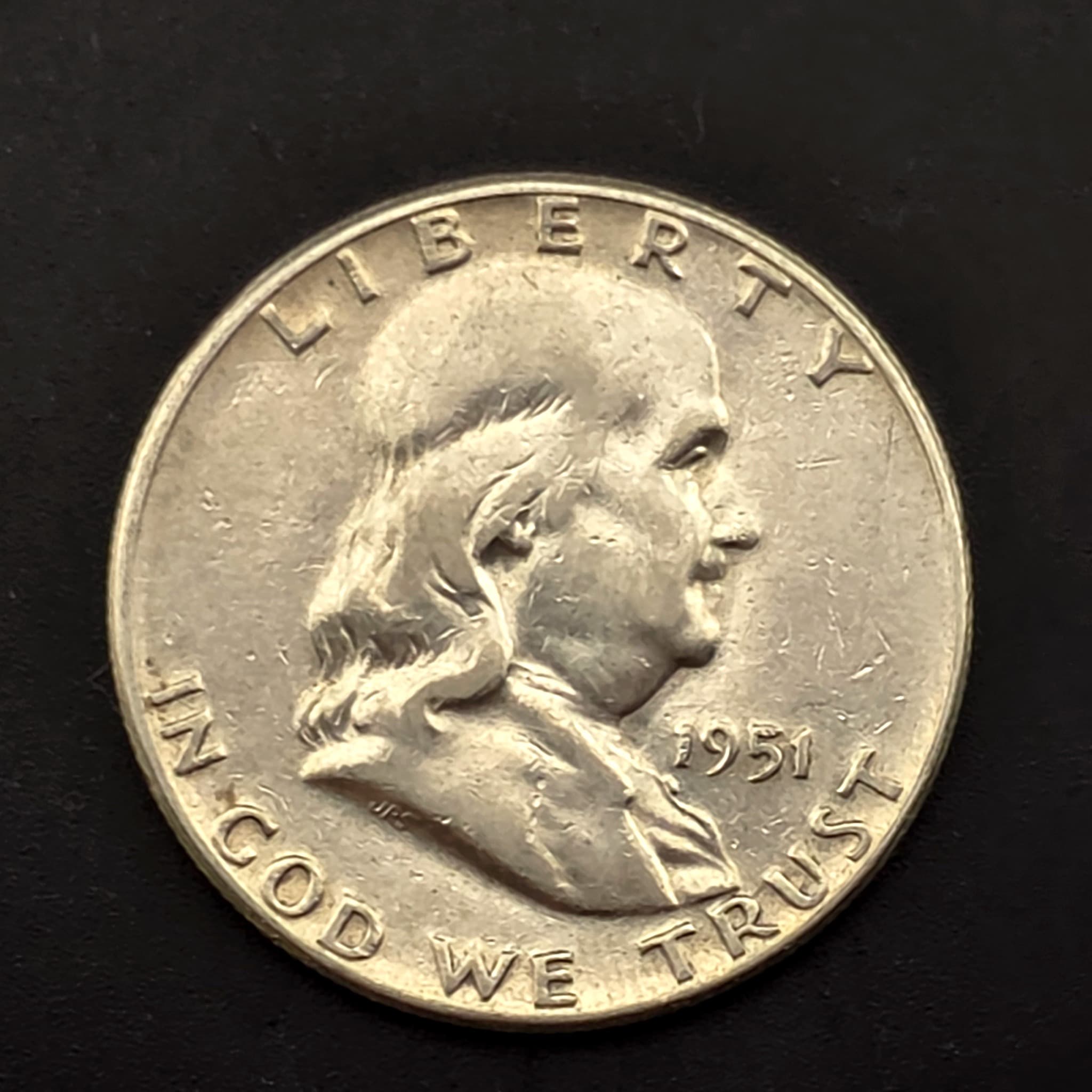 1951 Franklin Half Dollar, 90% Silver