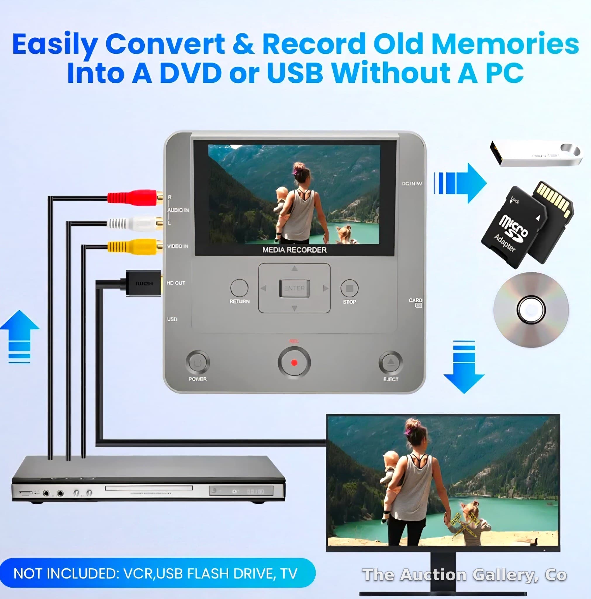 Clariviews KR043B Multi-Function Media Recorder, New in Box