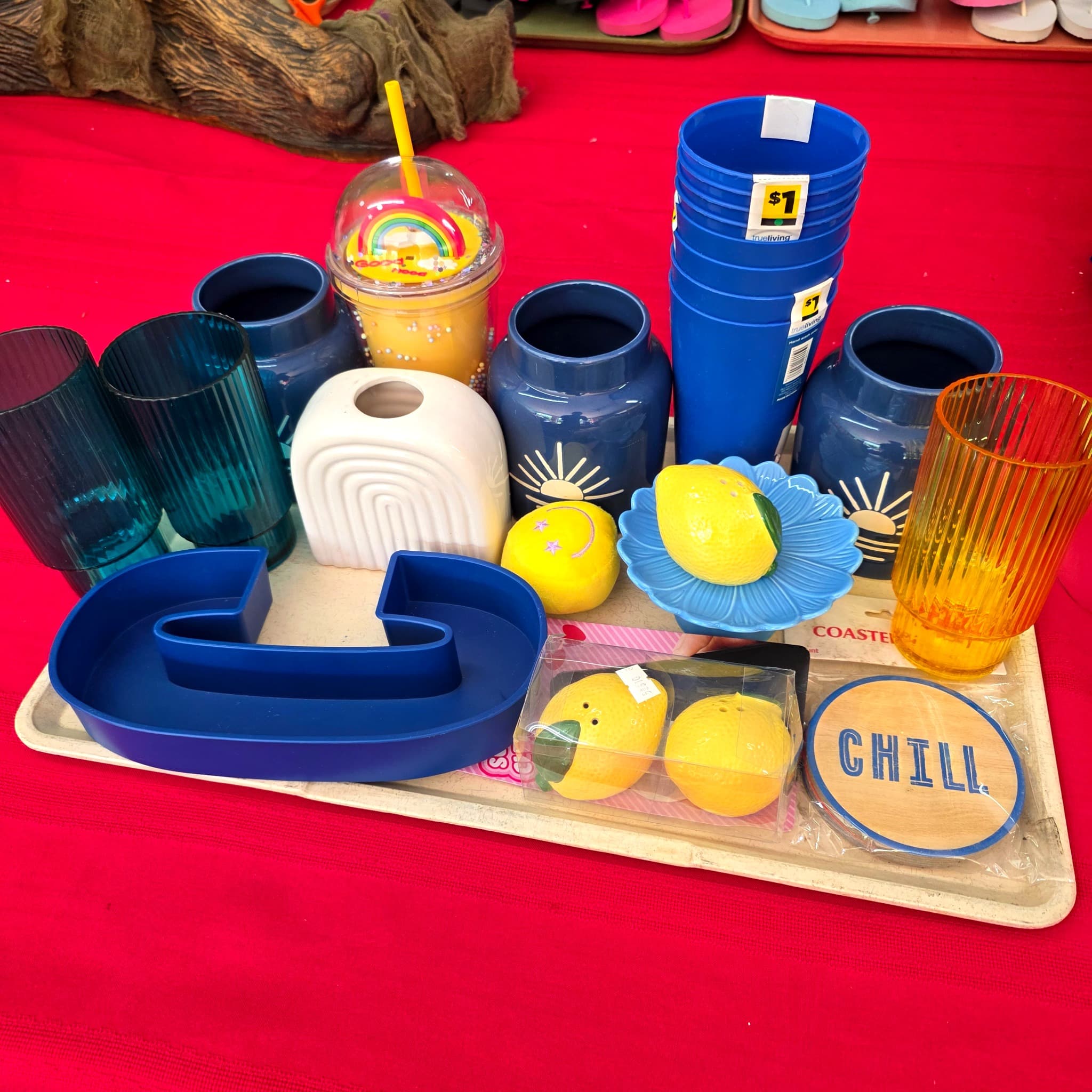 Lot of New Home DΓ©cor & Drinkware, Spring/Summer Theme