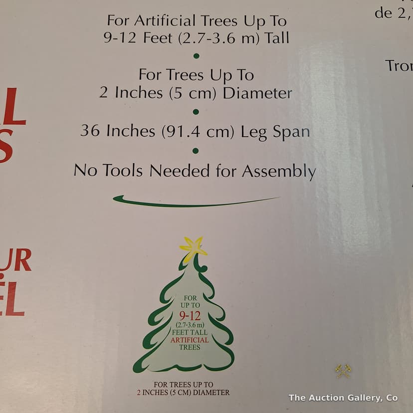 Ideal Brand Folding Artificial Christmas Tree Stand, 9โ12 Ft โ photo 3