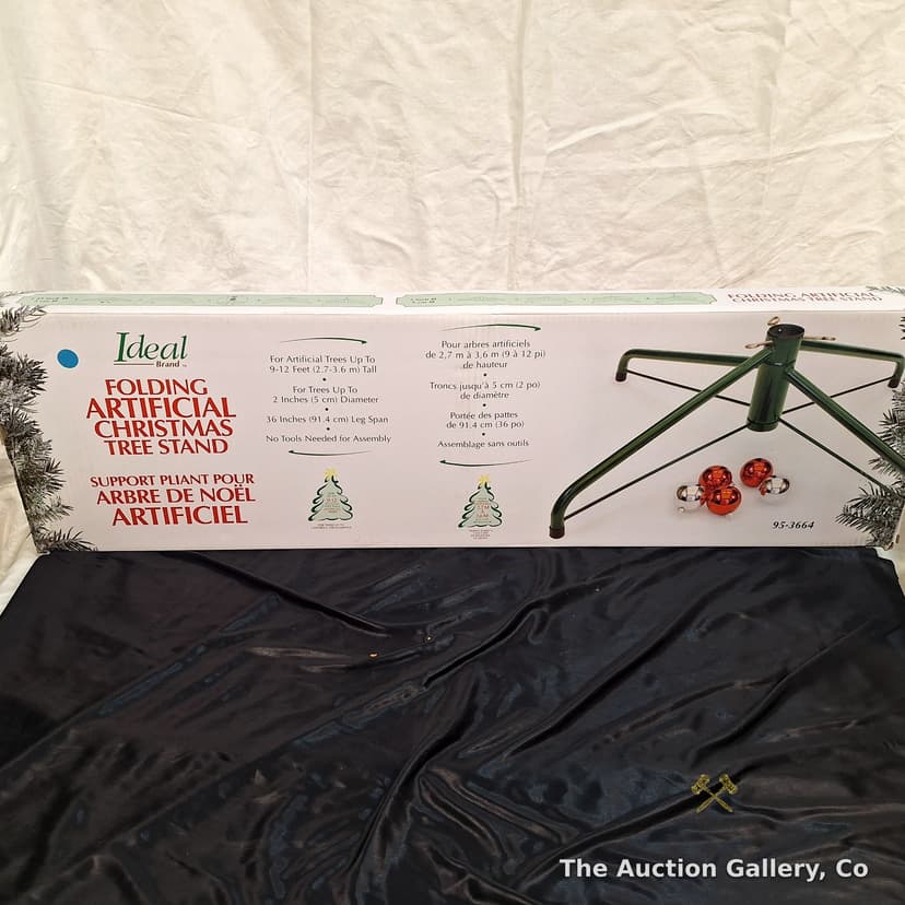 Ideal Brand Folding Artificial Christmas Tree Stand, 9โ12 Ft