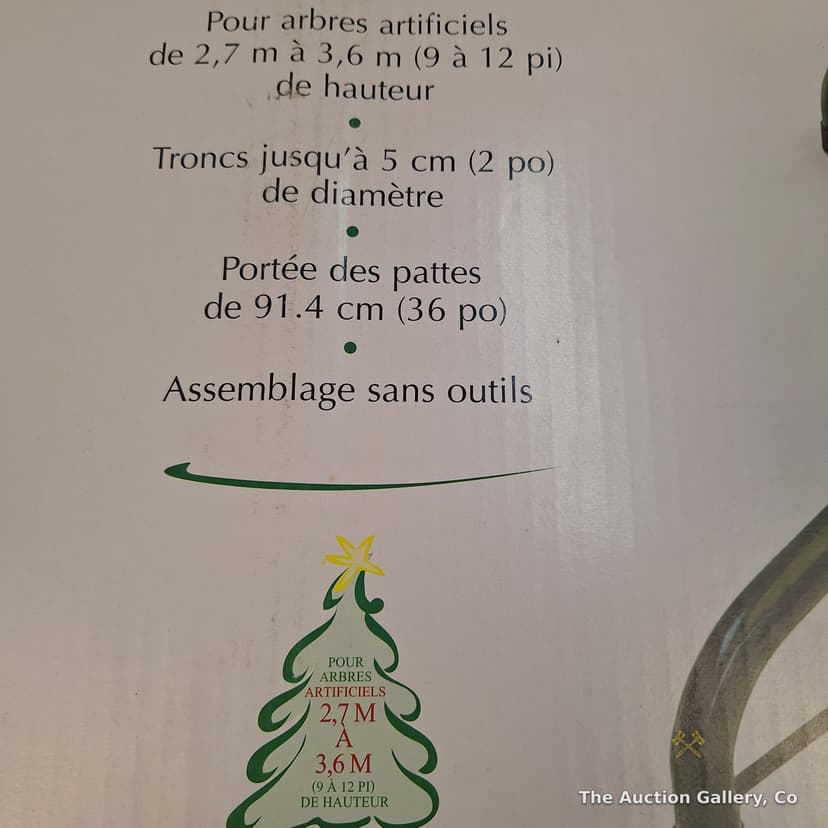 Ideal Brand Folding Artificial Christmas Tree Stand, 9โ12 Ft โ photo 4