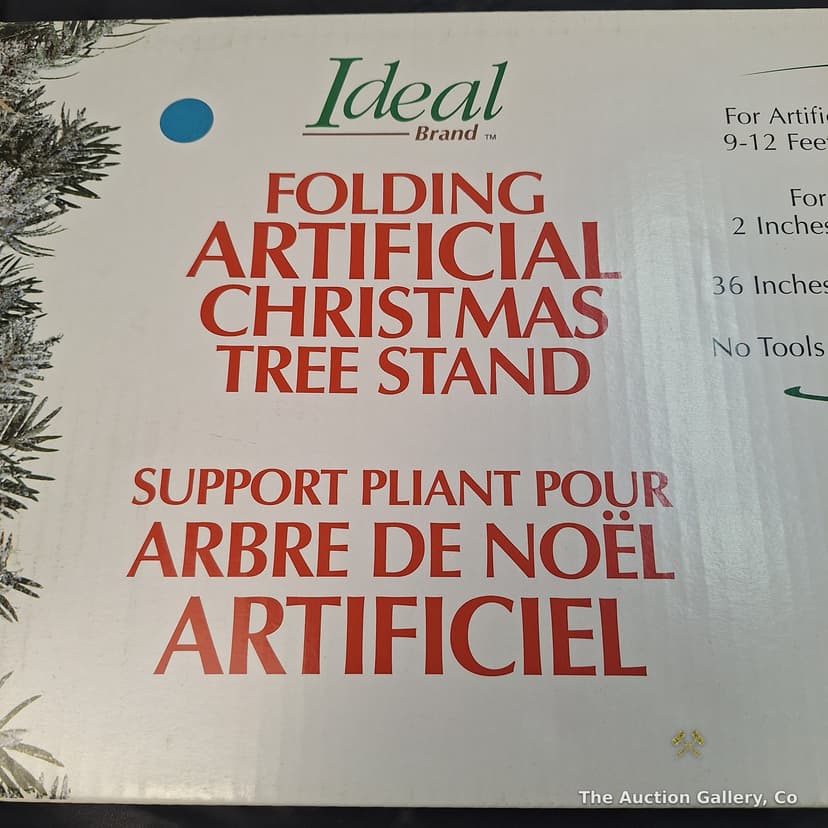 Ideal Brand Folding Artificial Christmas Tree Stand, 9โ12 Ft โ photo 2
