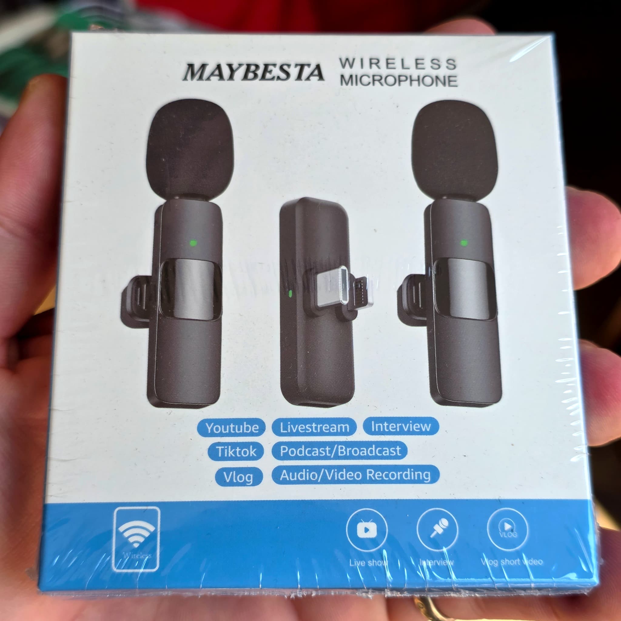 Wireless Lavalier Microphone Set, New in Box