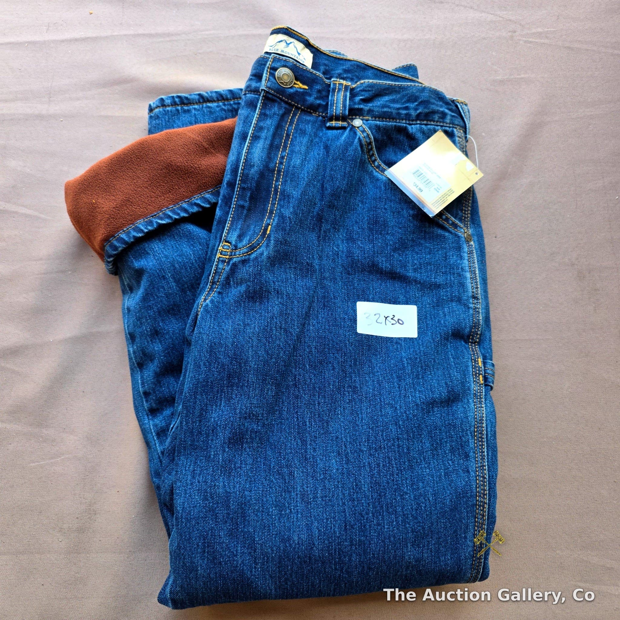 Blue Mountain Fleece-Lined Jeans, Men's 32x30, New with Tags