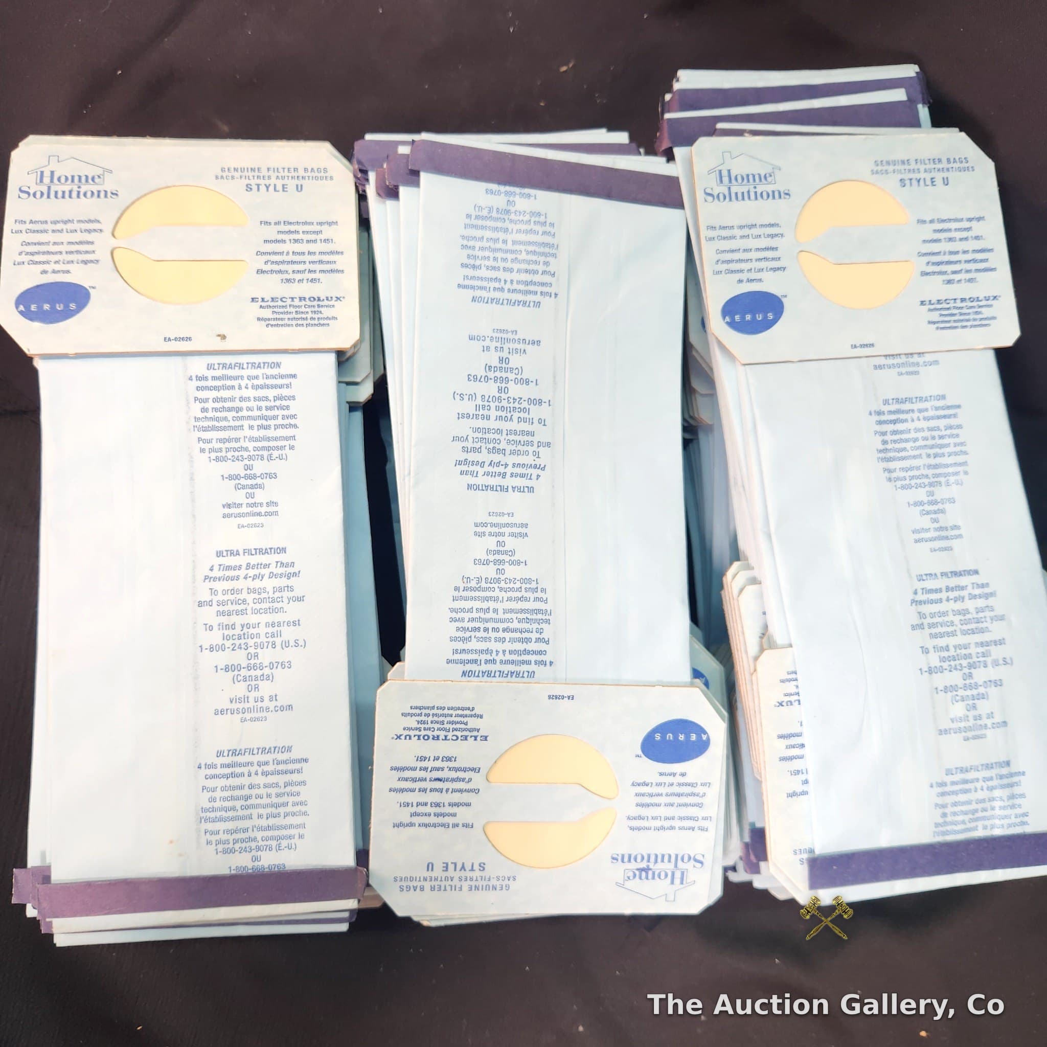 Electrolux Aerus Style U Vacuum Filter Bags, Large Lot
