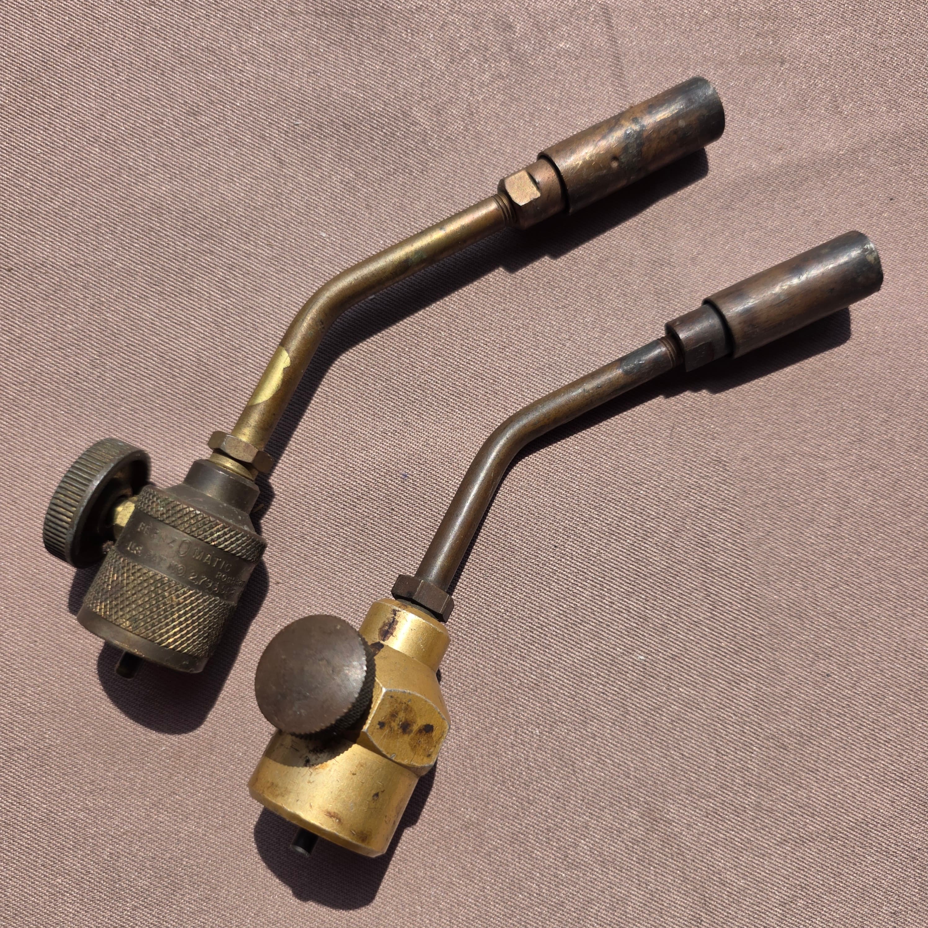2 Brass Torch Heads