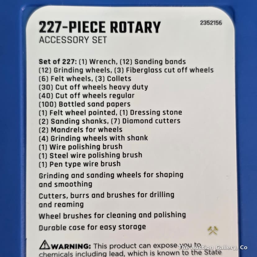 JobSmart 227-Piece Rotary Accessory Set, Factory Sealed β photo 4