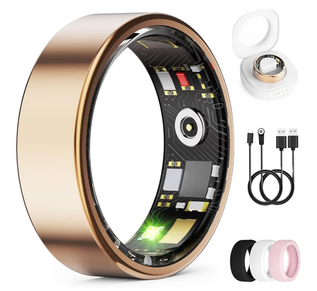 Smart Ring - Size 8 - Track Your Health (Gold)
