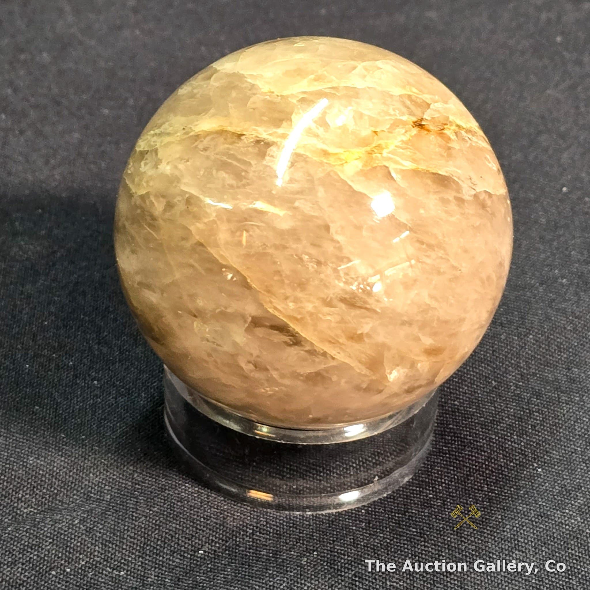 Polished Mineral Crystal Sphere, 2.25"