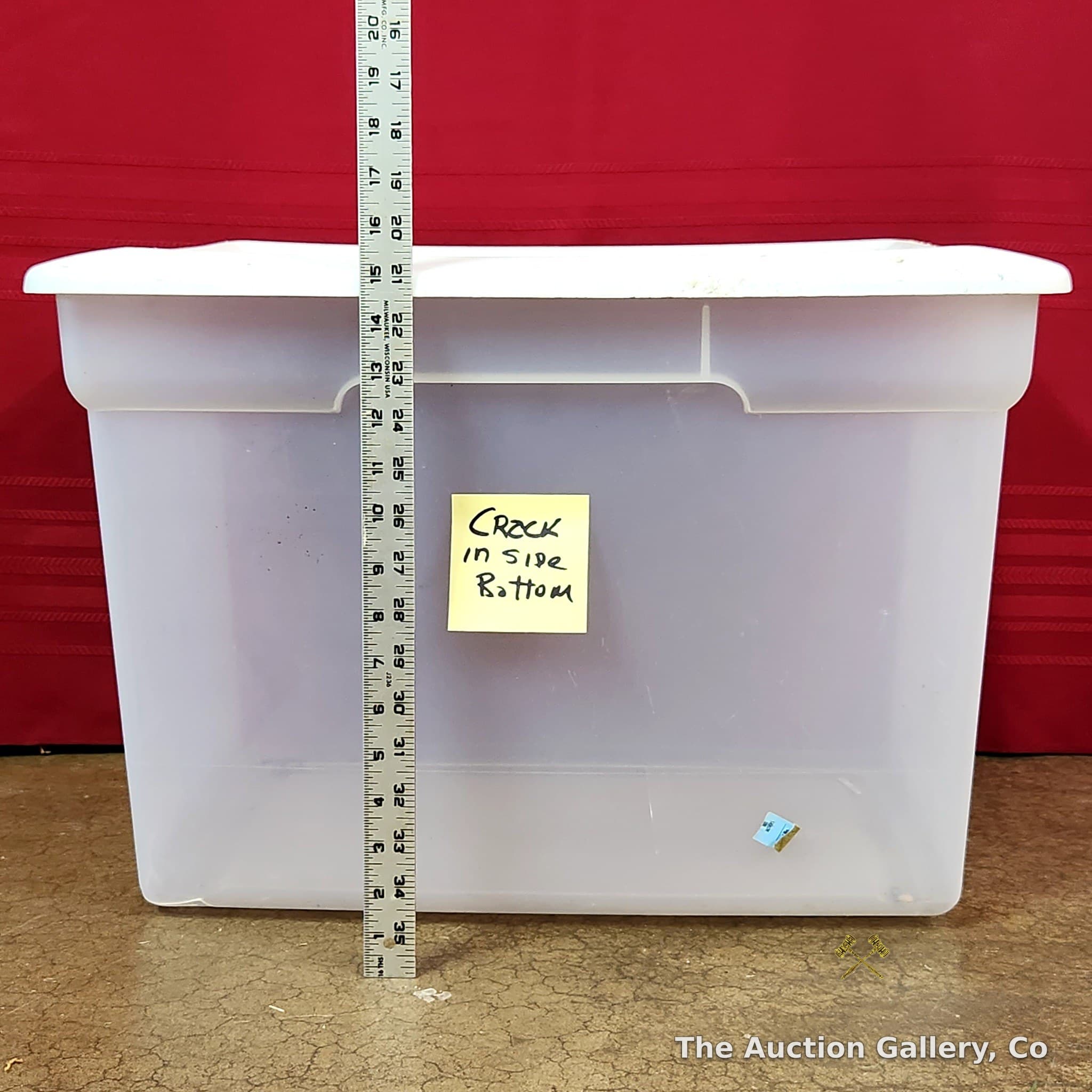 73 Qt. Sterilite Large Plastic Storage Tote with Lid