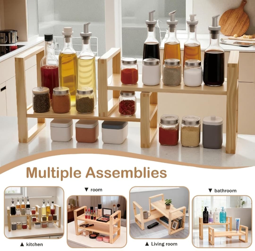 Adjustable Desktop Shelf - 130lb Capacity