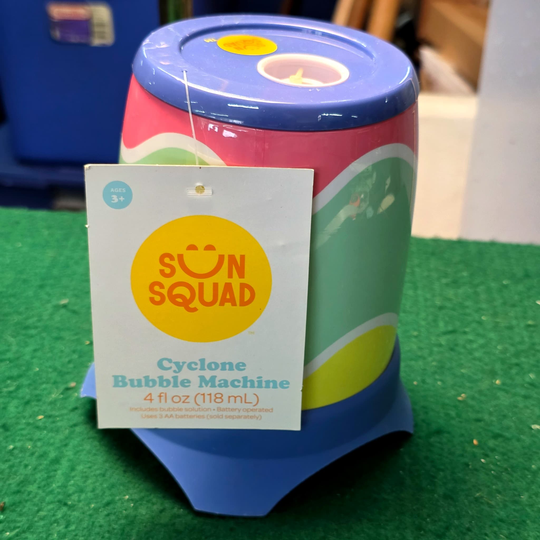 Sun Squad Cyclone Bubble Machine, Brand New