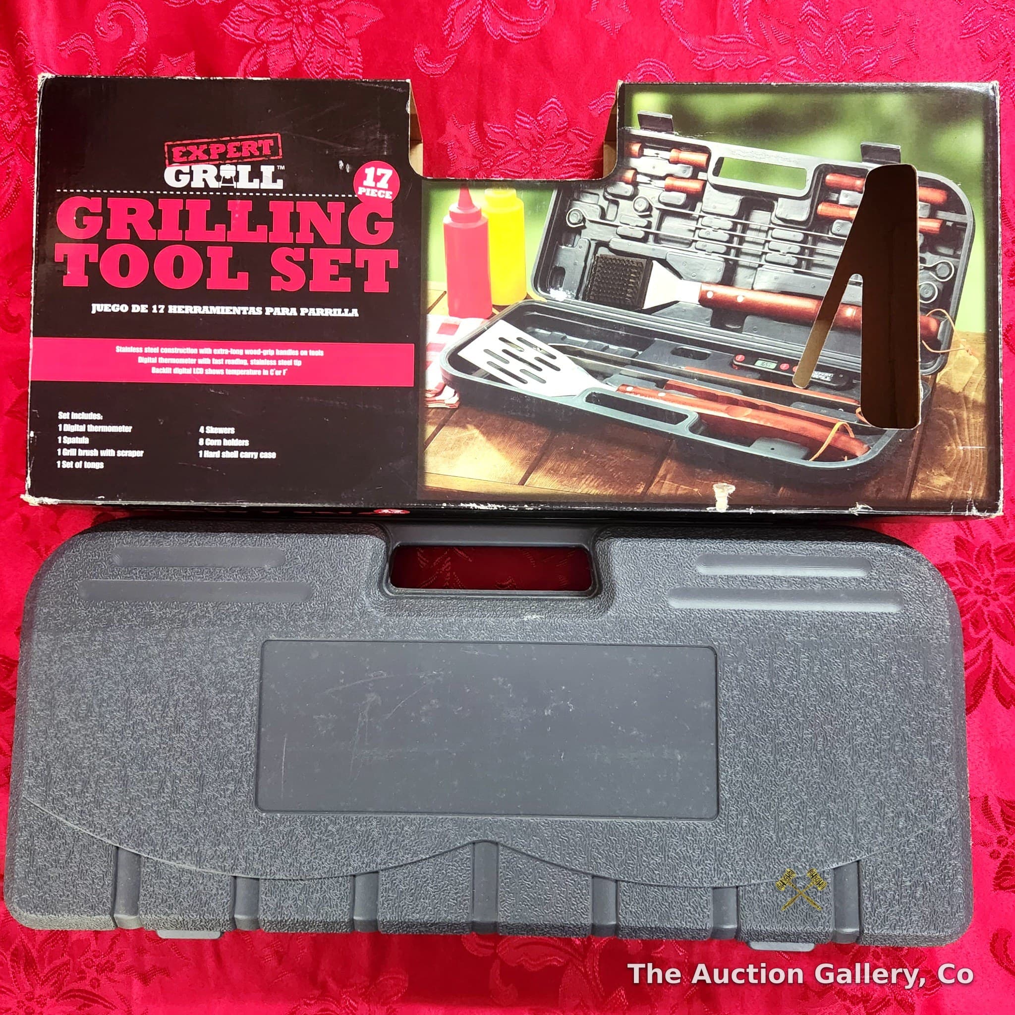 Expert Grill 17-Piece Grilling Tool Set with Case