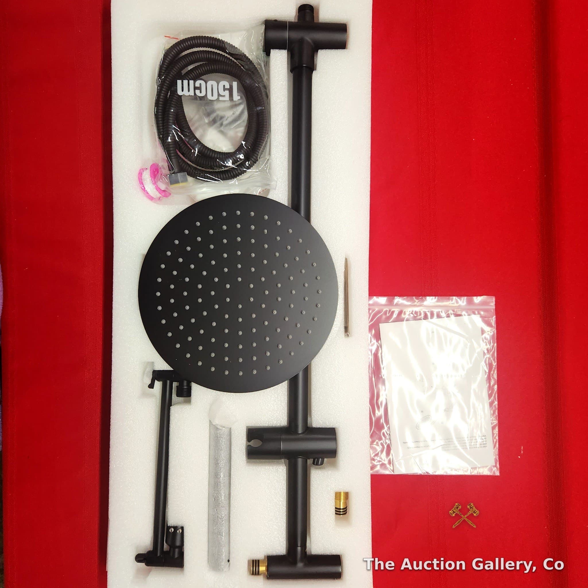 Matte Black Rain Shower System Set, New Without Box