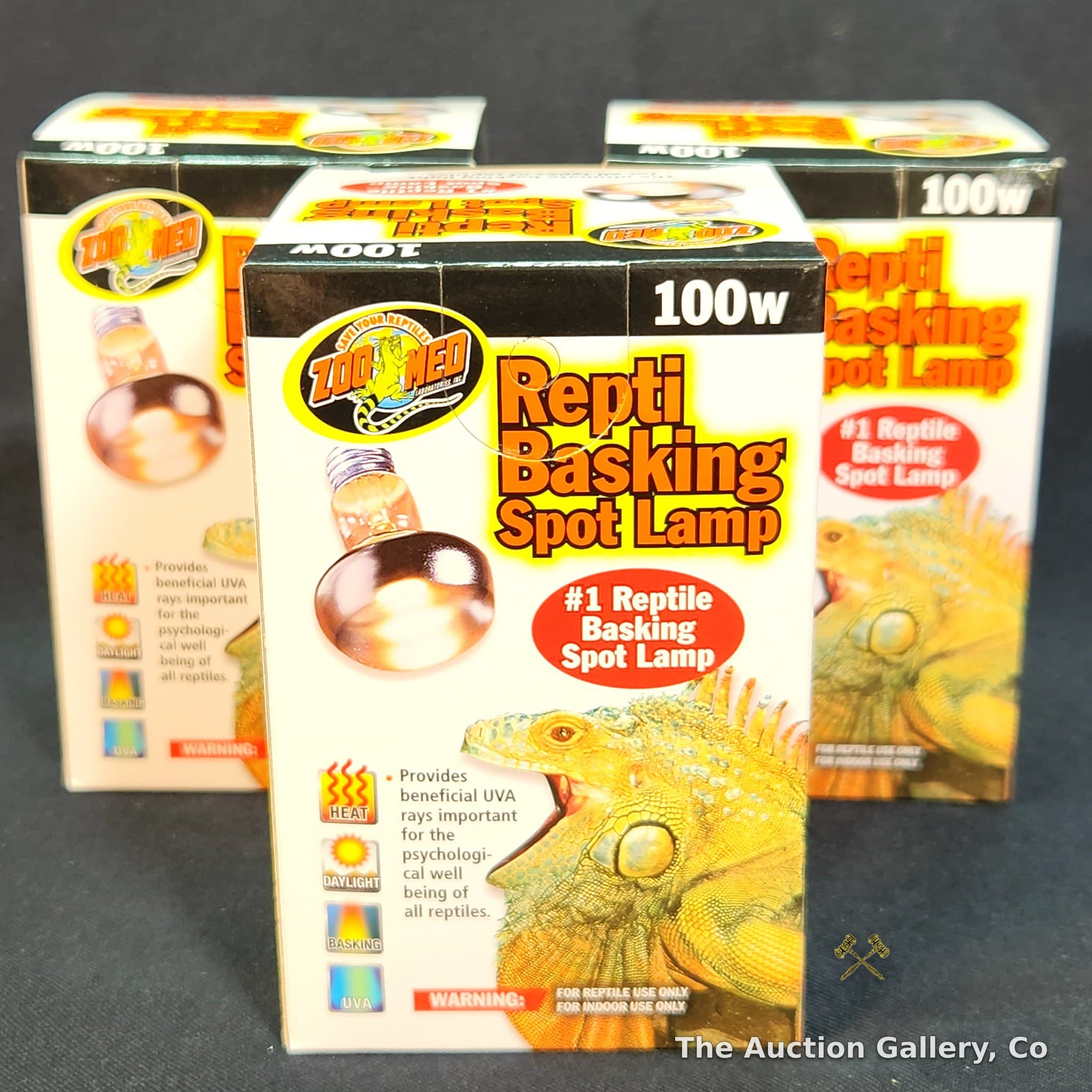Zoo Med Repti Basking Spot Lamp 100W, Set of 3