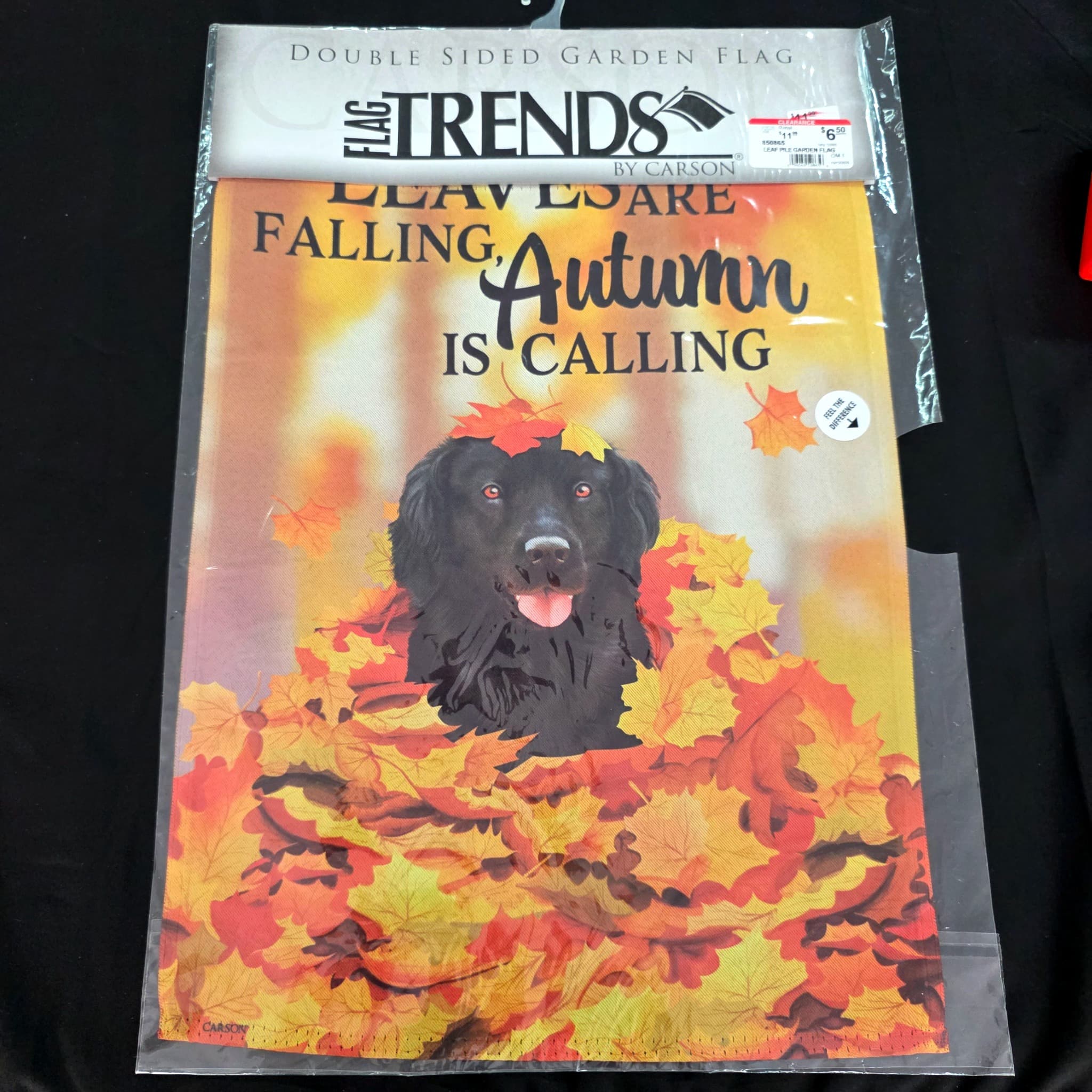Flag Trends by Carson Autumn Dog Garden Flag, 12.5x18 in
