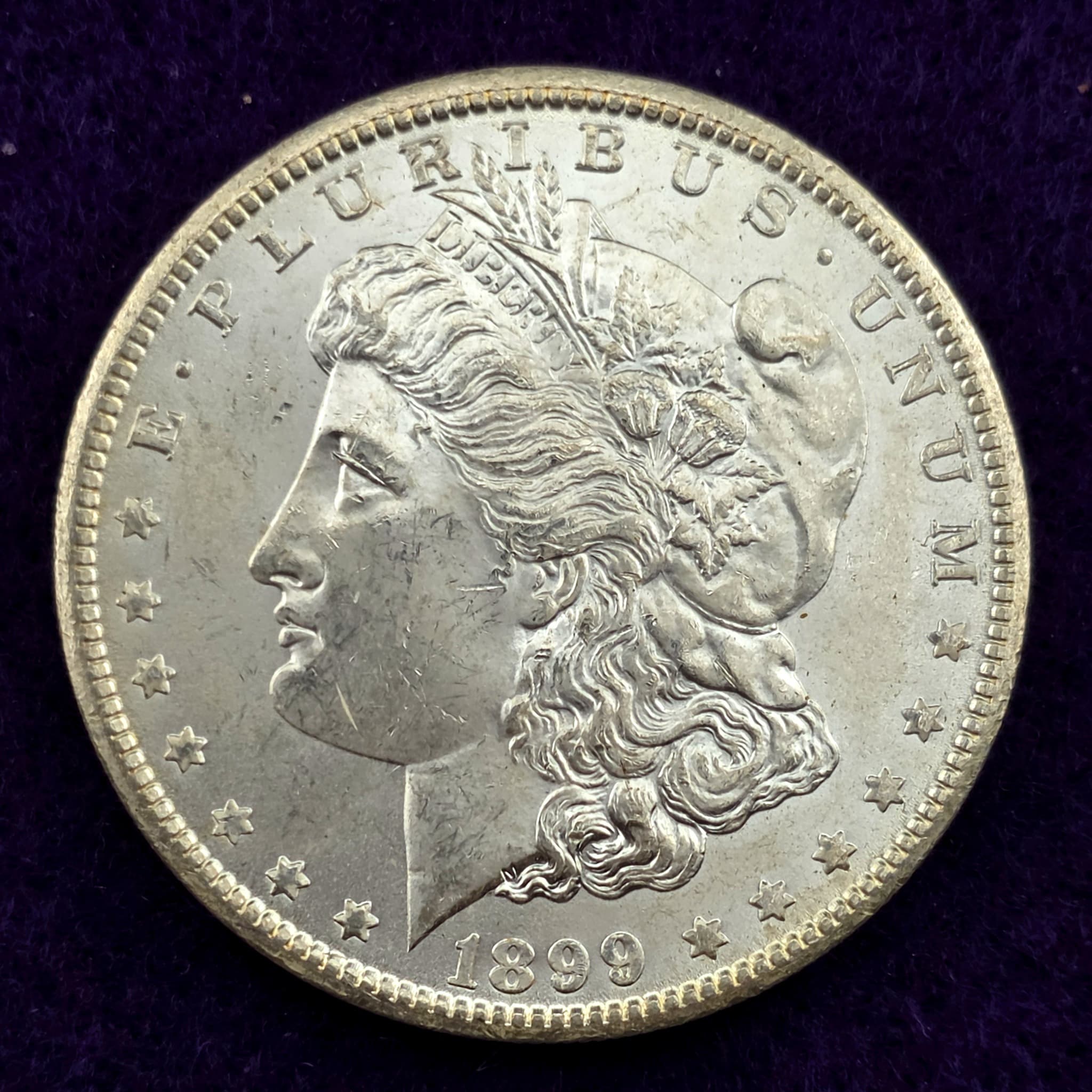 1899-O Morgan Silver Dollar, 90% Silver