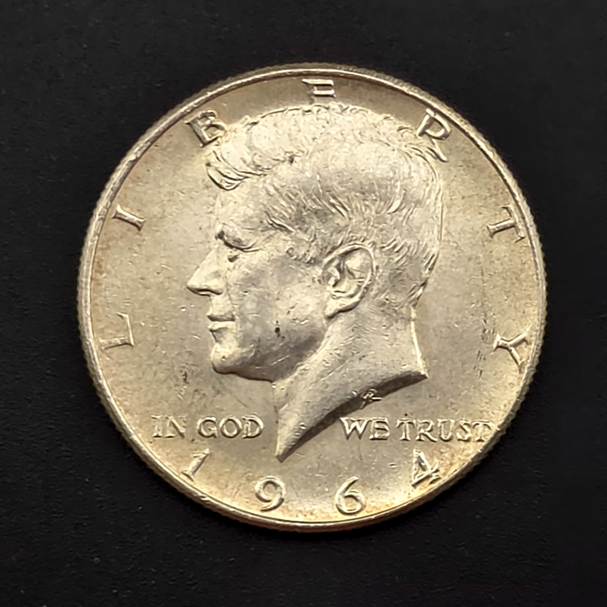 1964 Kennedy Half Dollar, 90% Silver