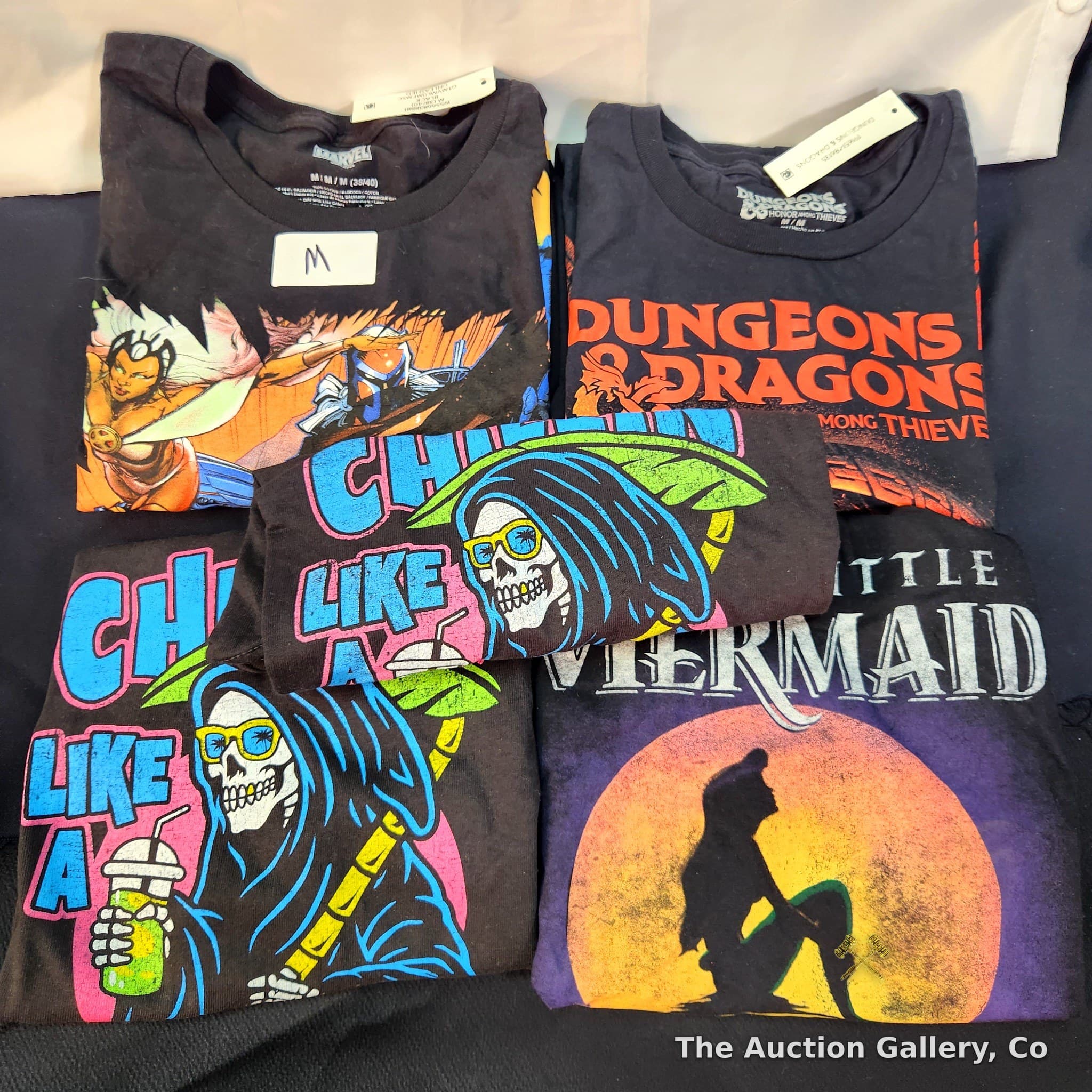 Lot of 5 Graphic Tees, Size Medium, New with Tags