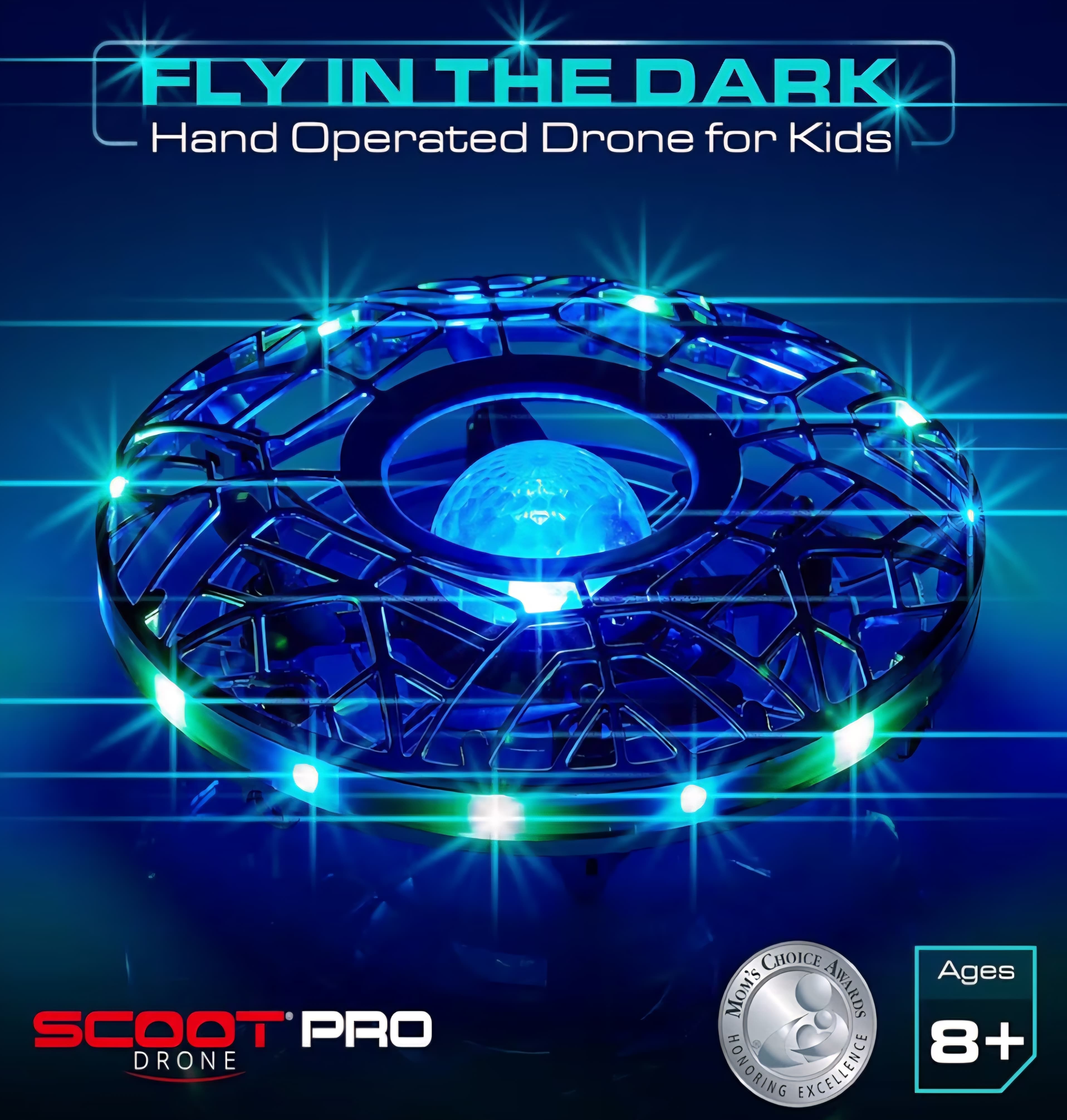 Force1 Scoot Pro LED Drone - 360Β° Flips - Obstacle Avoidance