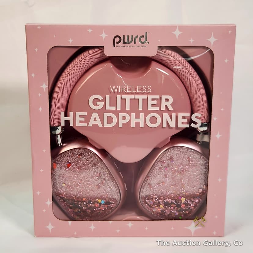 PWRD Wireless Glitter Headphones, New in Box