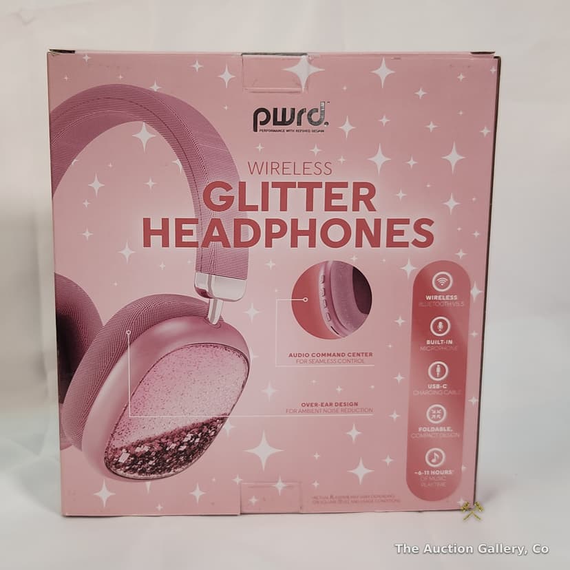 PWRD Wireless Glitter Headphones, New in Box β photo 3