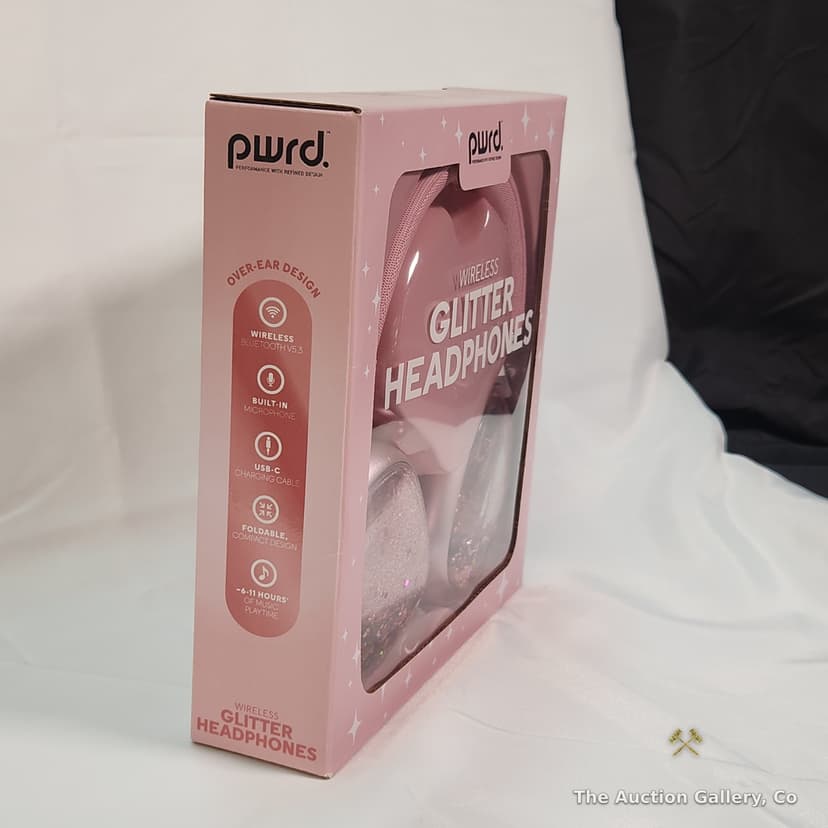 PWRD Wireless Glitter Headphones, New in Box β photo 2