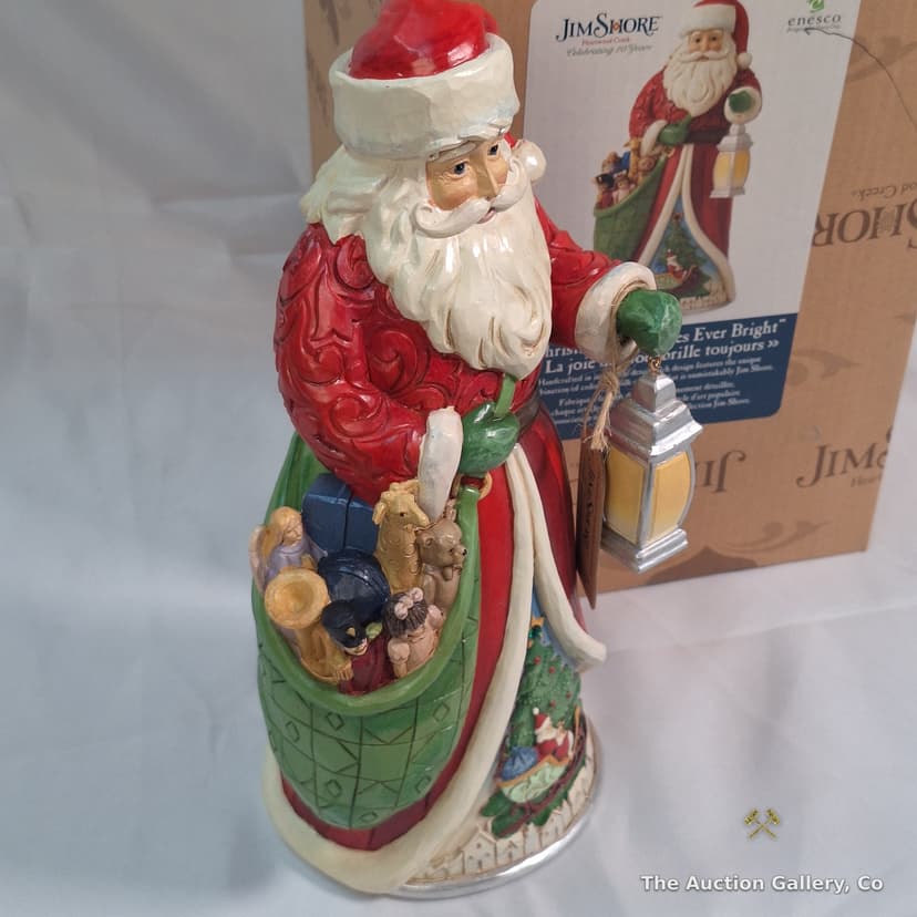 Jim Shore Heartwood Creek "Christmas Joy Shines Ever Bright" Santa Figurine, 2022 โ photo 4