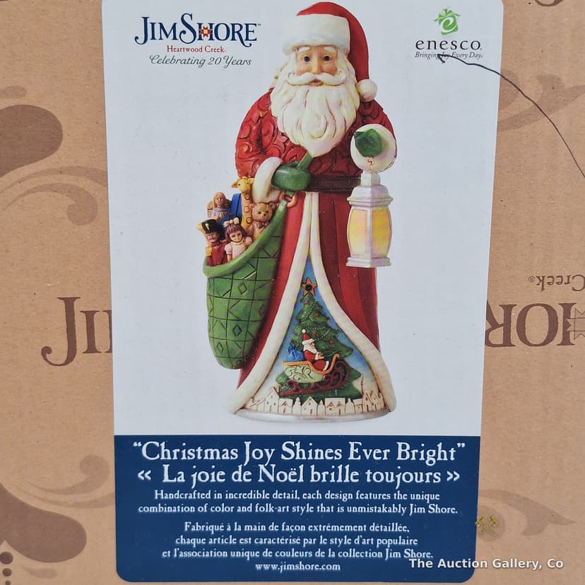 Jim Shore Heartwood Creek "Christmas Joy Shines Ever Bright" Santa Figurine, 2022 โ photo 5