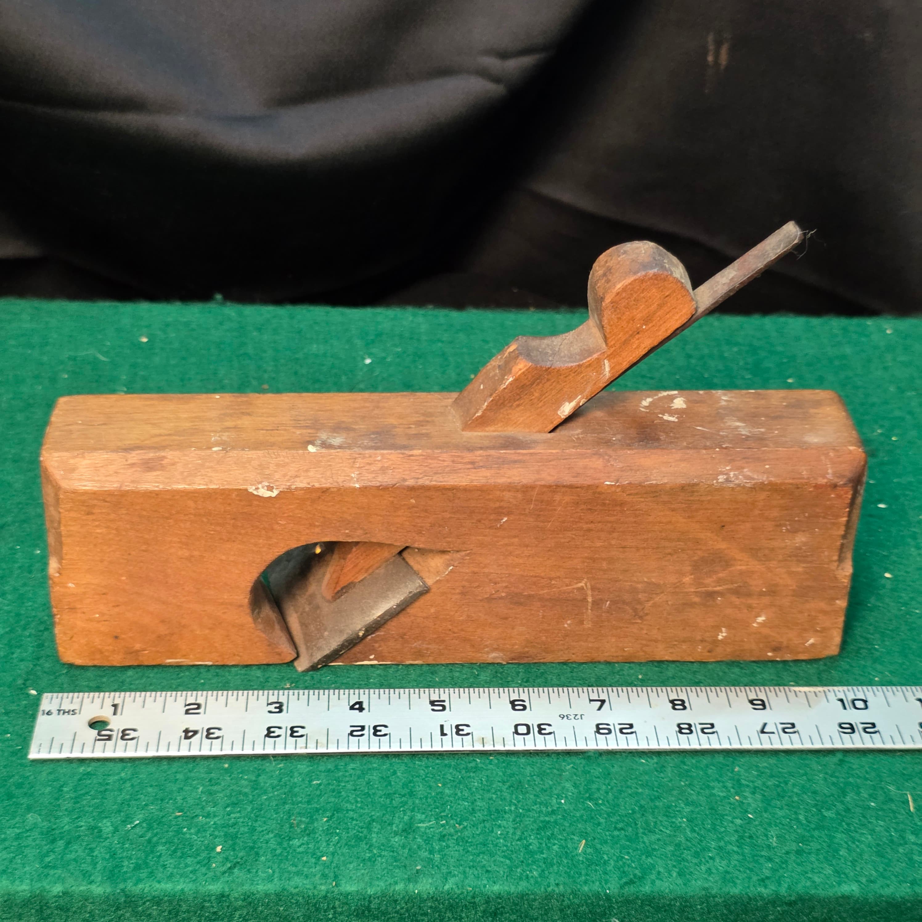Antique Wooden Hand Plane, 10" x 2"
